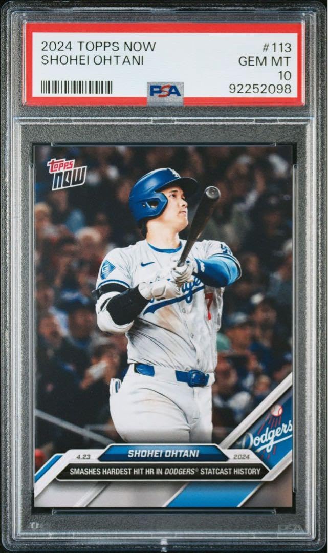 PSA10】Topps now 大谷翔平 52/52達成記念カード